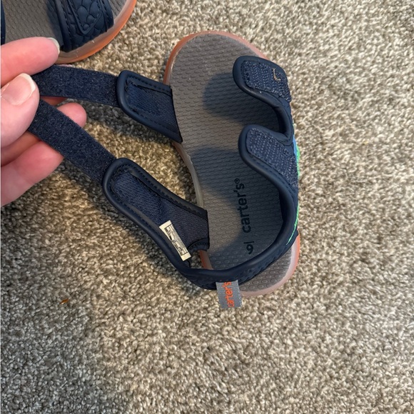 Carter's Kasai Toddler Boys Light Up Sandals Blue Dinosaur size 6 summer shoes - Picture 7 of 11